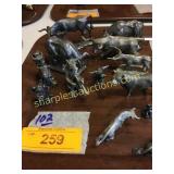 Pewter animals