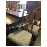 Kitchen table w/ six chairs and two leaves