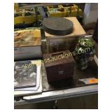 Sausage stuffer, vase, punch set