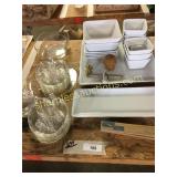 Plates, bowls, platters, misc