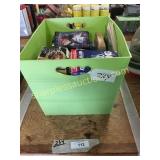 Tote of paperback books