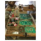 License plates, hardware misc