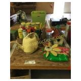 Bird feeders/houses, garden chemicals