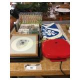 VHS, rug, slider maker, pictures