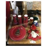 Xmas dishes, decorations