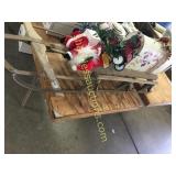 Sled, xmas decorations