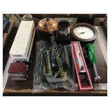 B&D sander, tools, toy truck, blender, misc