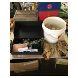 BB gloves/balls, planter, misc