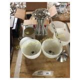 Light fixture, books