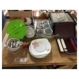 Poker chips, household items