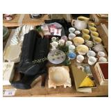 Ashtray, boots, misc