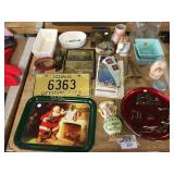 Jar, license plates, misc