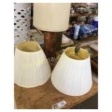 Table lamp, shades