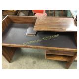 Desk, chair, bookcase