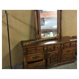 Dresser with mirror