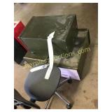 File cabinets, chair