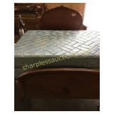 Antique bed with mattress