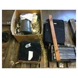 Pallet of hardware, bottles,misc