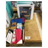 Binders, school items
