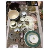 Dishes, stemware, misc