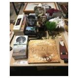 Binoculars, xmas items, misc