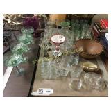 Stemware, glasses, misc