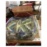 Picnic basket, bedspread