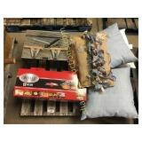 Pallet of pillows, tool, misc