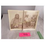 2 Picture postcards of Native Americans