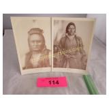 2 Picture postcards of Native Americans
