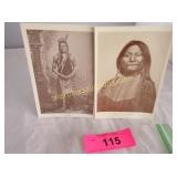 2 Picture postcards of Native Americans