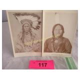 2 Picture postcards of Native Americans