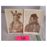 2 Picture postcards of Native Americans