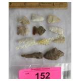 Collections of chipped stone arrow head