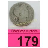 2 Barber quarter dollars