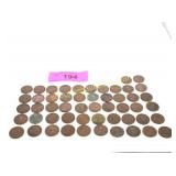 Collection of wheat pennies
