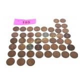 Collection of wheat pennies