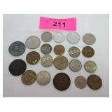Collection of foreign coins