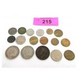 Collection of foreign coins
