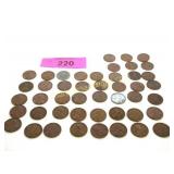 Collection of wheat pennies