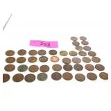 Collection of wheat pennies