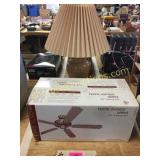 Lamp, ceiling fan