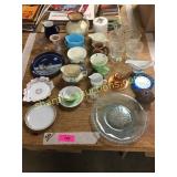 Misc dishes, cups, saucers, pitchers
