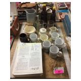Coffee cups, misc