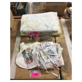 Bedding, linens, misc