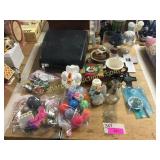 Advertising buttons, typewriter, msc