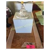 Partylite xmas, prism tree, musical snow globe