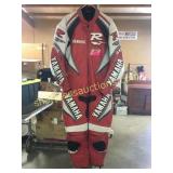Yamaha leather motorcycle racing suit, XL