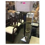 Floor lamp w/ "sueded" shade