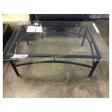 Glass coffee table